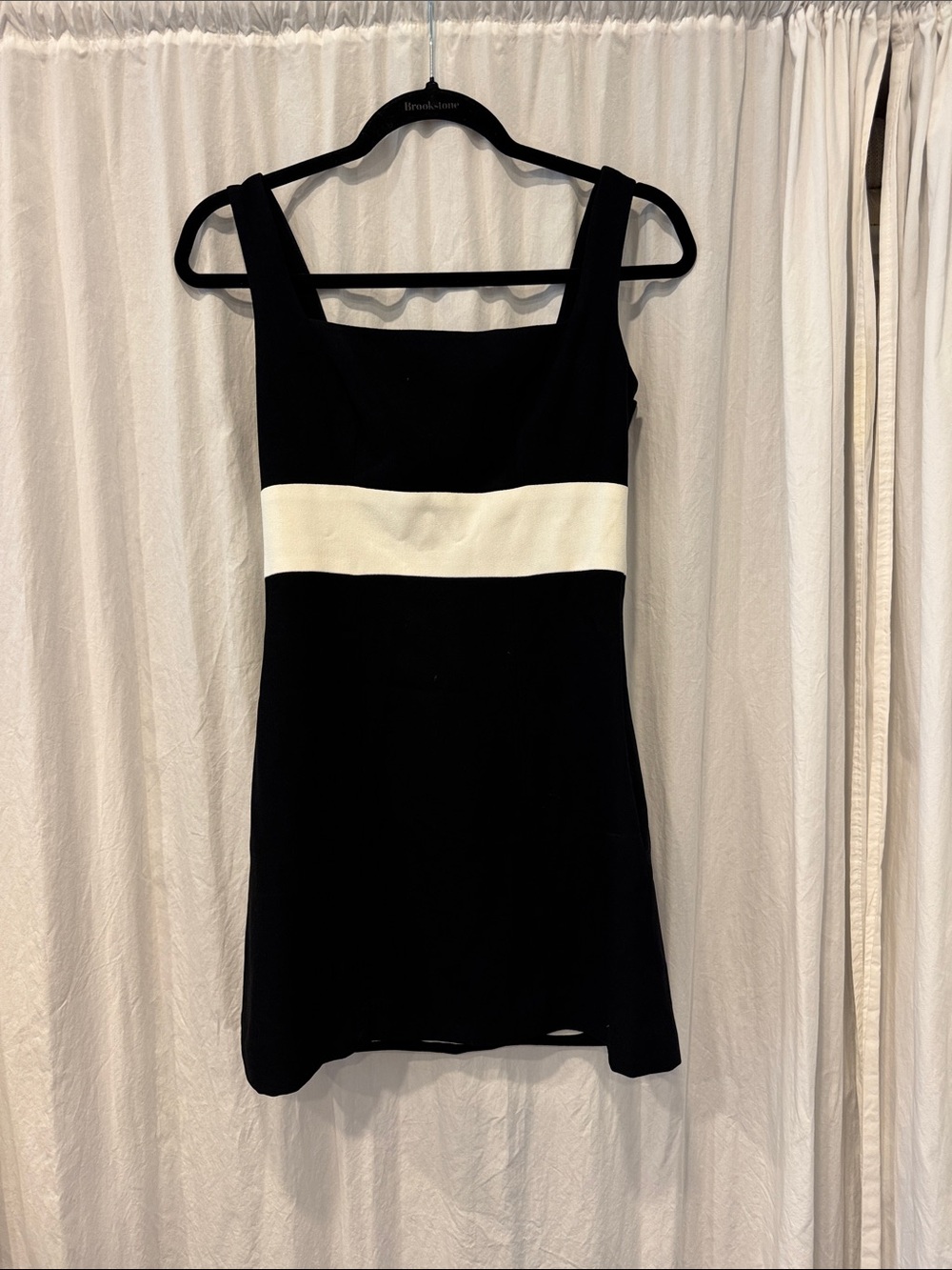 VINTAGE bebe Black Dress with White Logo Tag